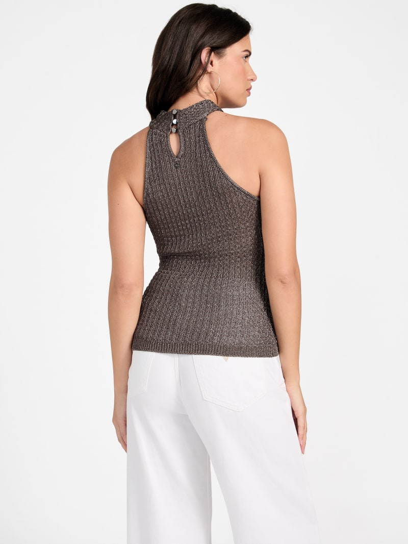 Ella Keyhole Lurex Sweater Top