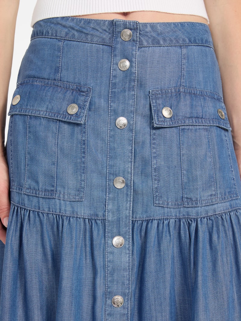 Eco Denim Maxi Skirt | GUESS