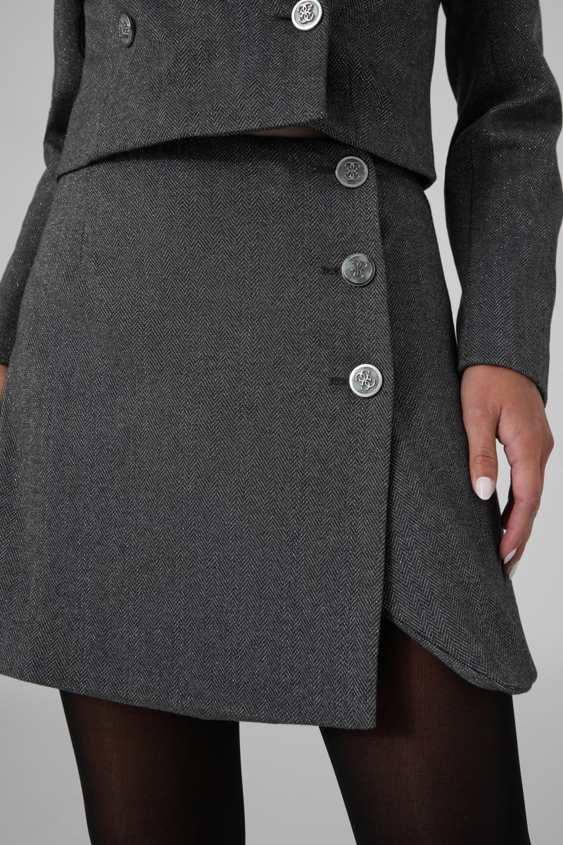Tailored mini skirt