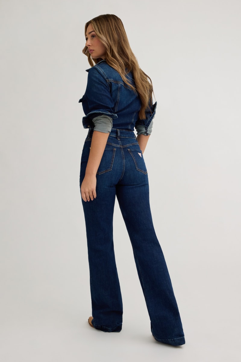 Denim long jumpsuit