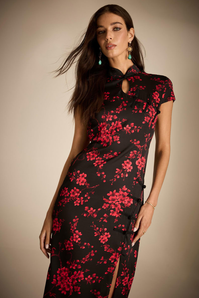 Printed long dress