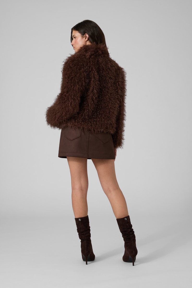Faux fur jacket