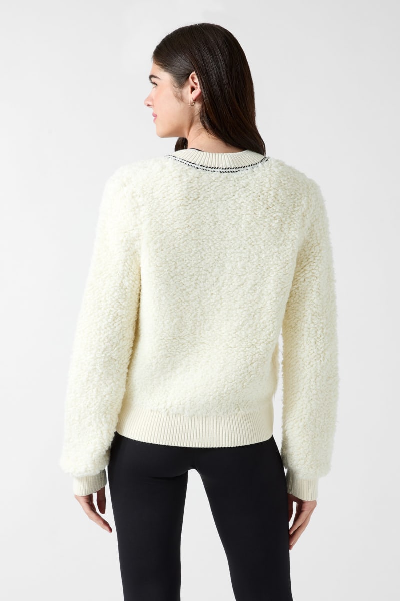 Faux shearling bomber