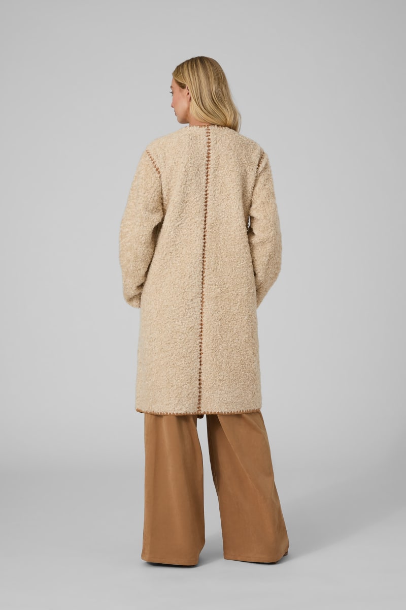 Faux sherpa coat