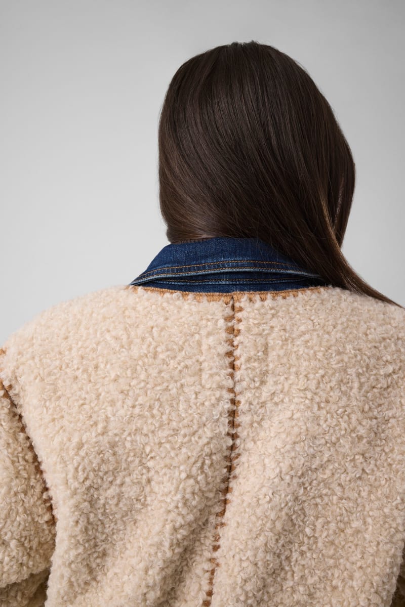Faux sherpa coat