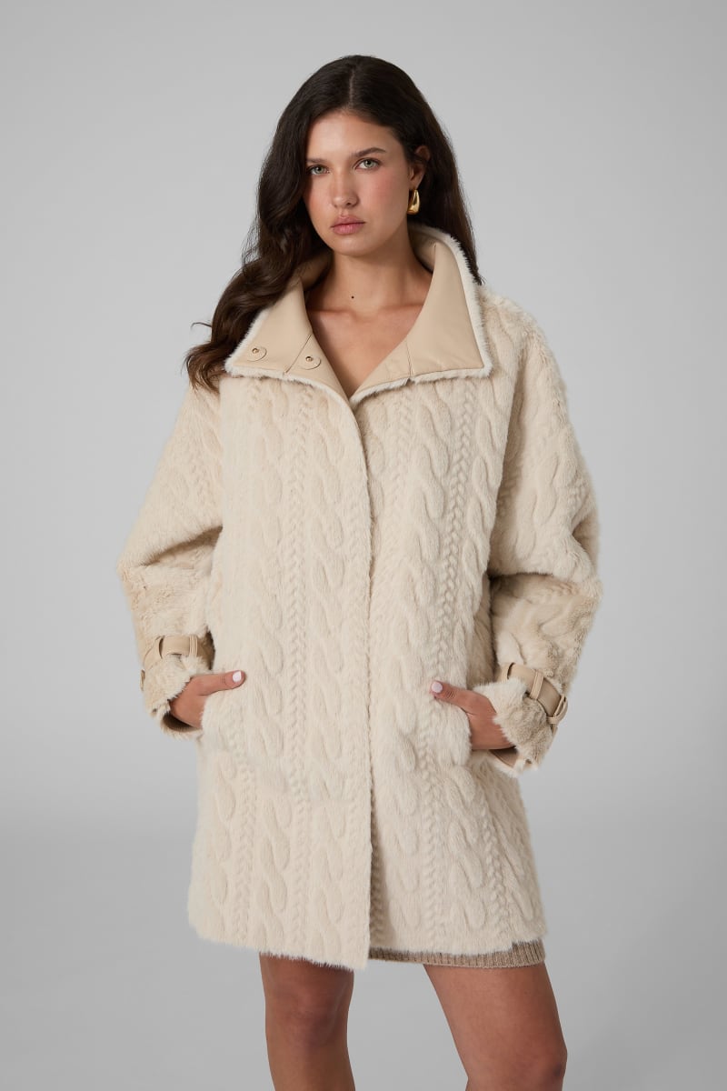 Braided long coat