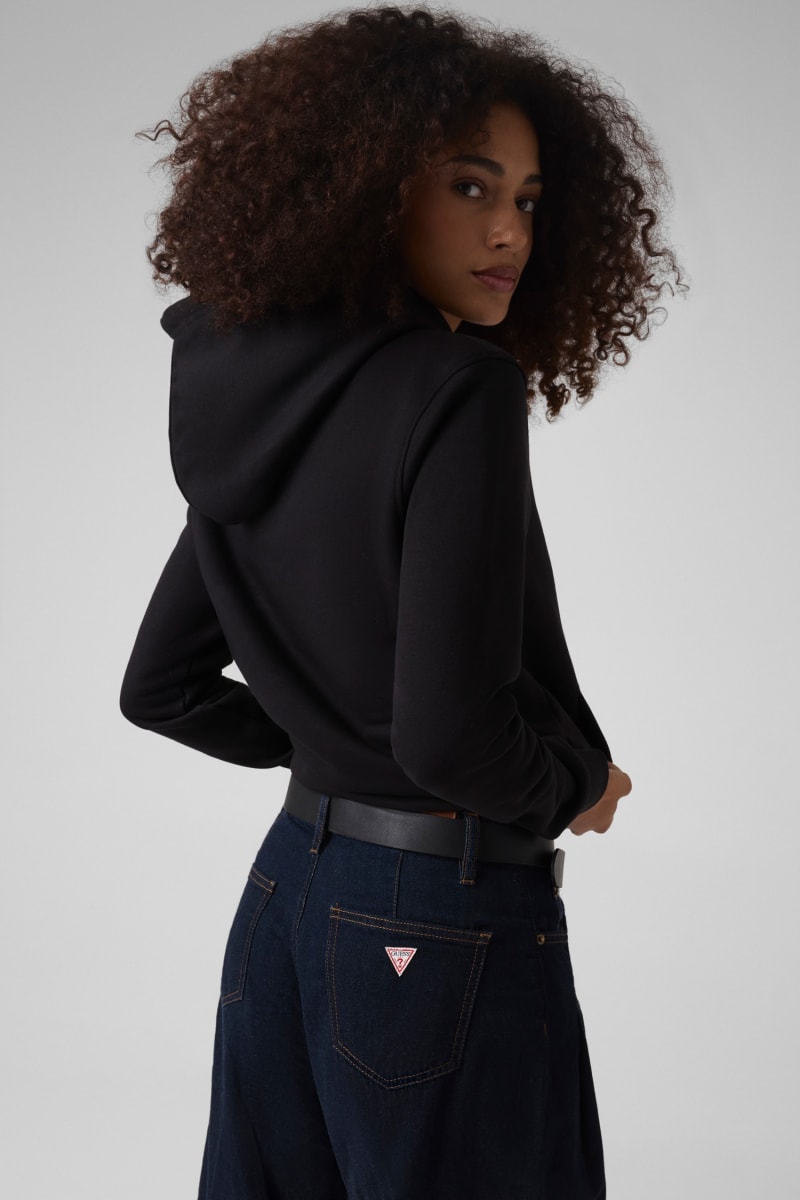 Regular embroidered hoodie