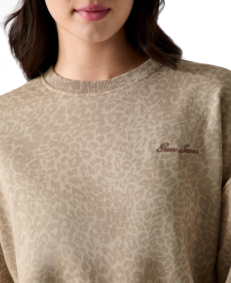 Leopard printed sweatshirt