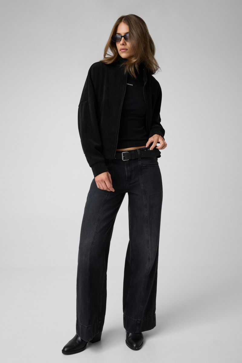 Rib track sweatshirt