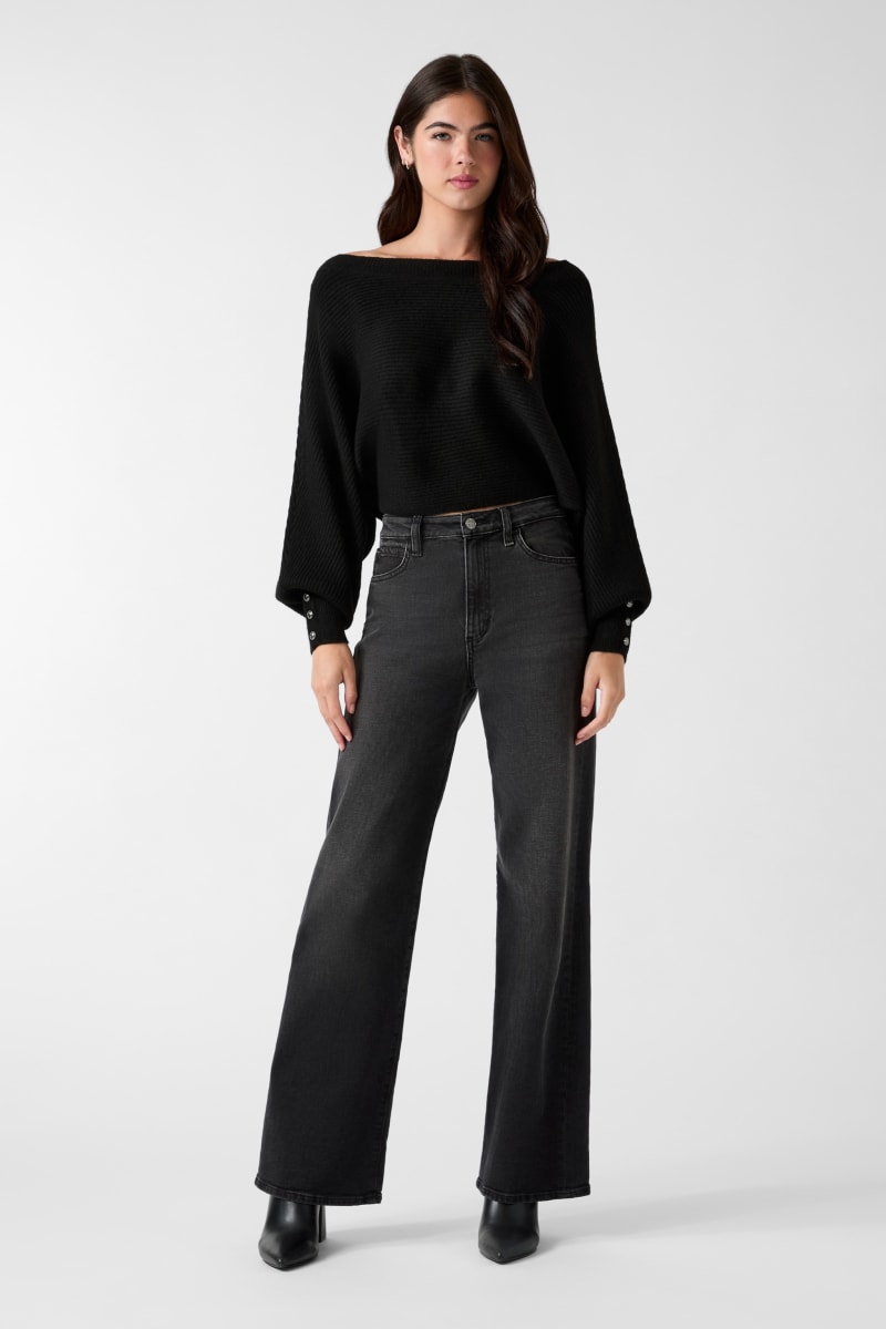Boat neck sweater