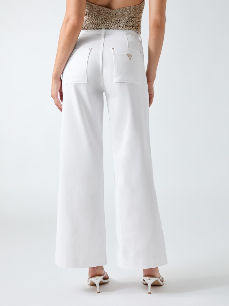 salsation polso パンツ　ホワイト　L GUESS® Braided Cropped Wide-Leg Pants