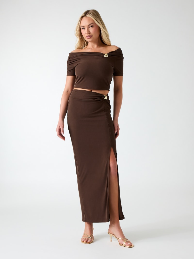 Draped pencil skirt - thumbnail 7