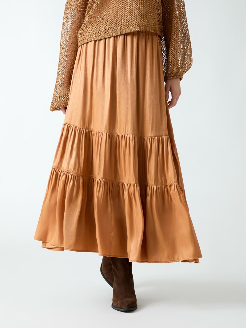 Pleated maxi skirt