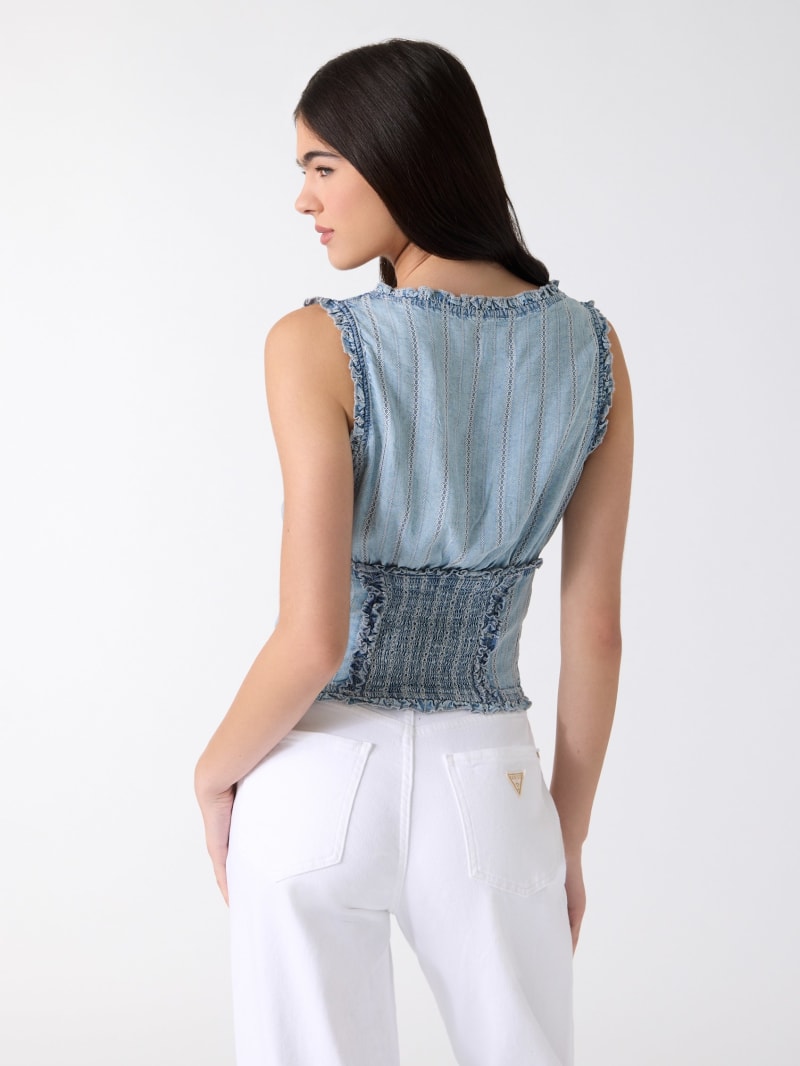 Rebeca Chambray Corset Top - thumbnail 4
