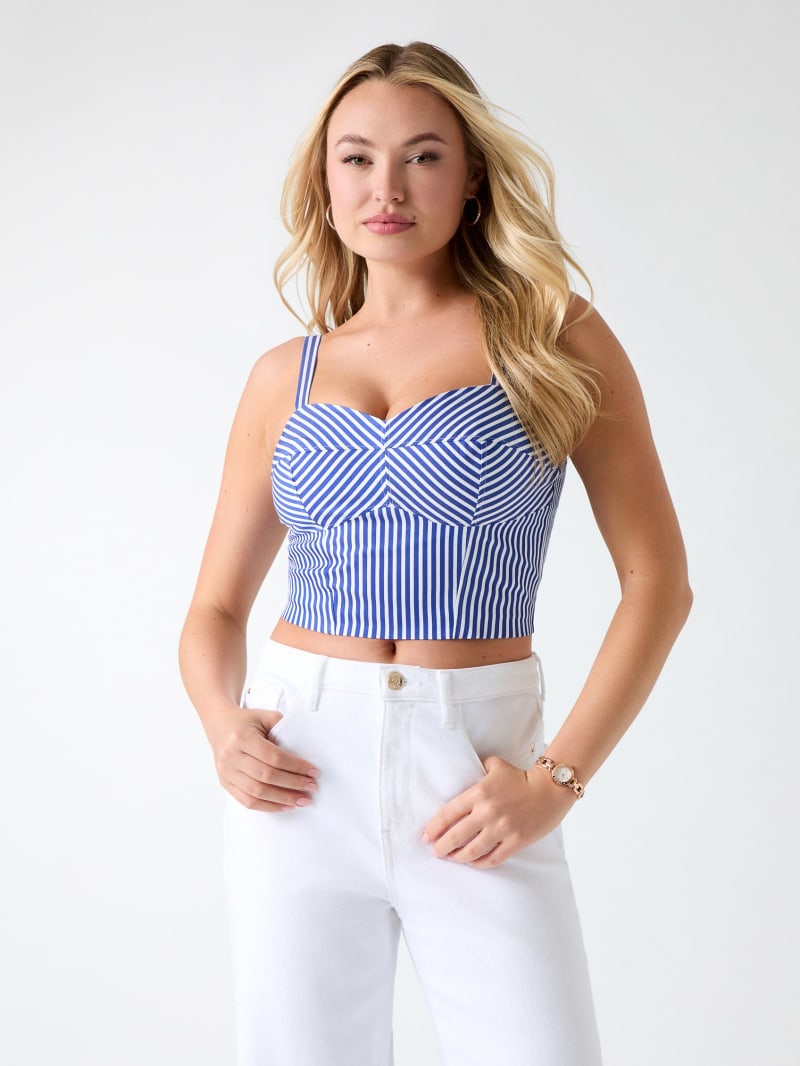 GUESS® Striped crop top Women