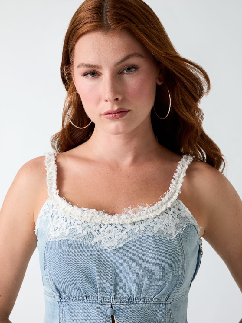 Denim bustier