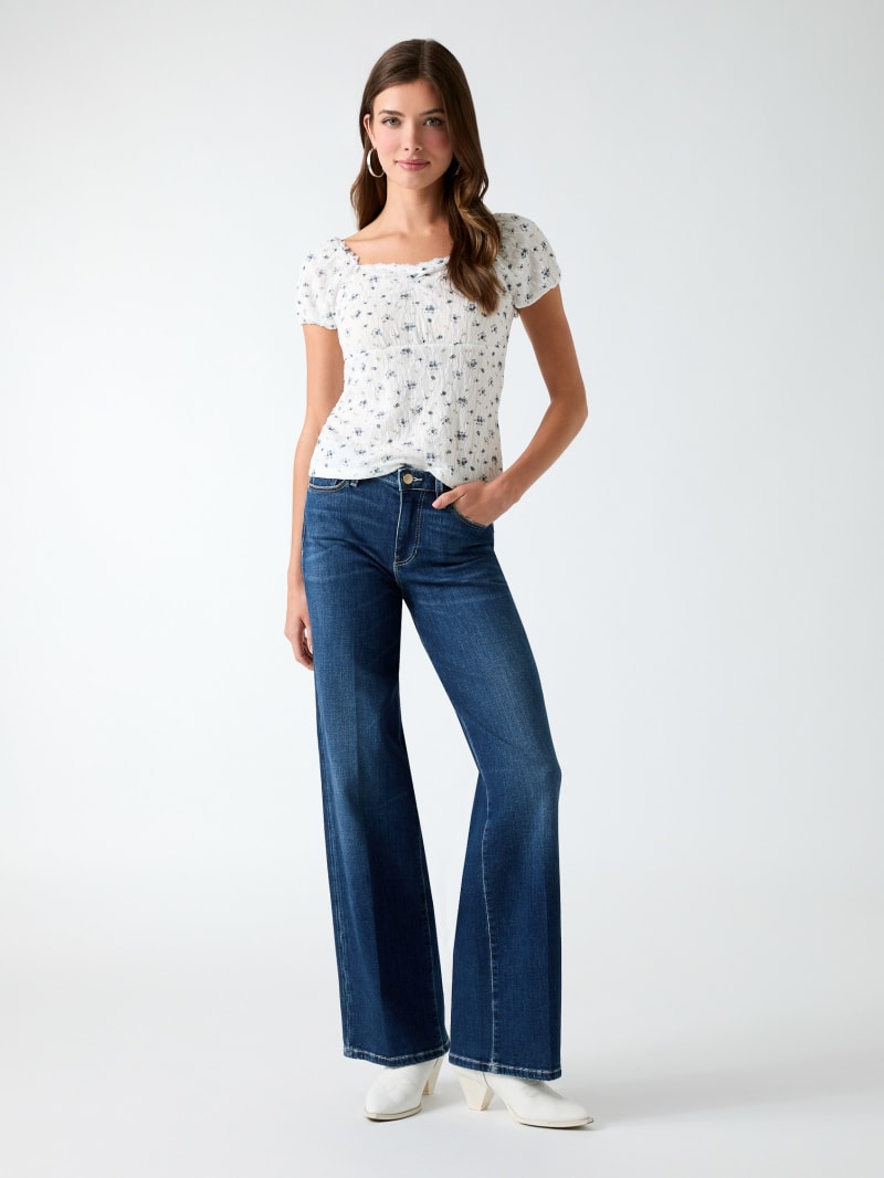 Floral print blouse