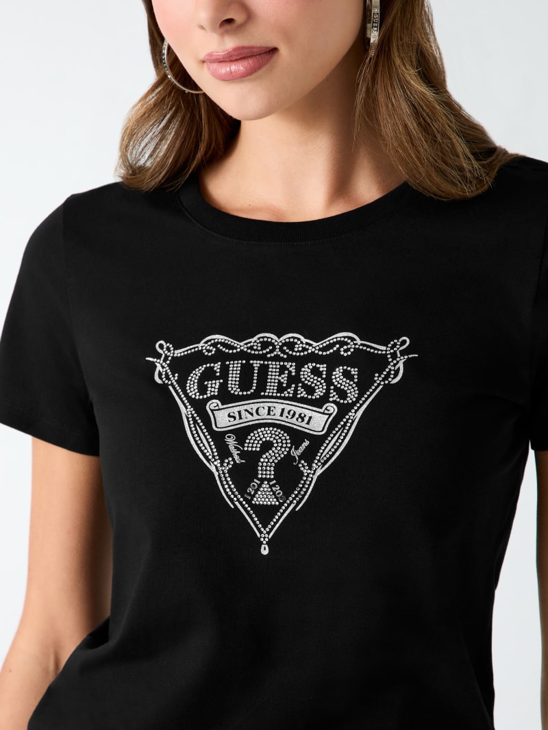 GUESS® Triangle logo t-shirt Women