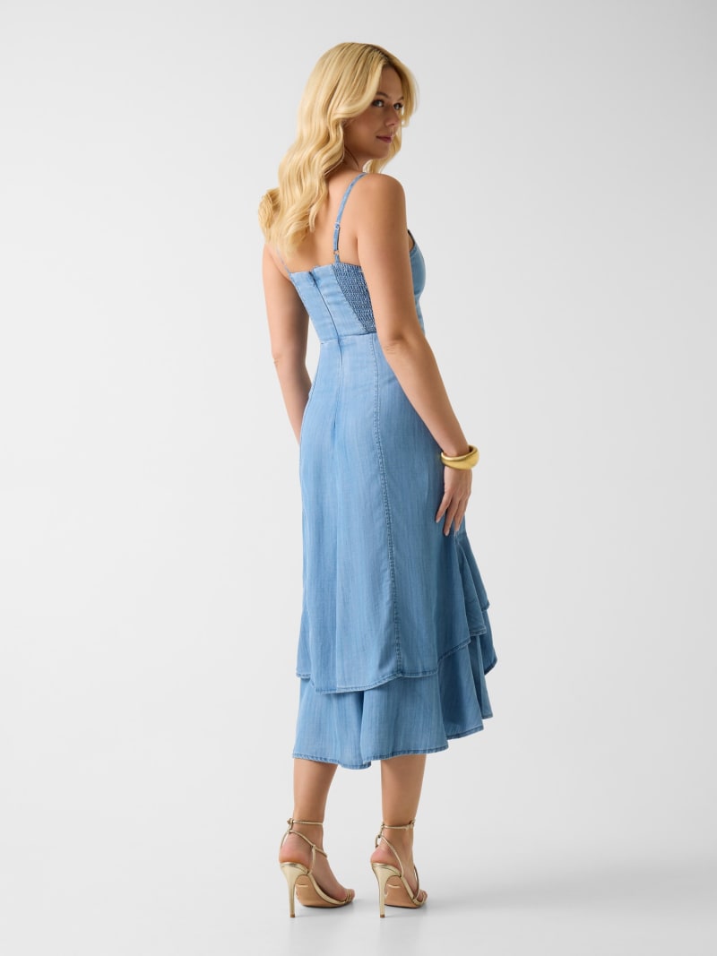 Marina Chambray Midi Dress - thumbnail 3
