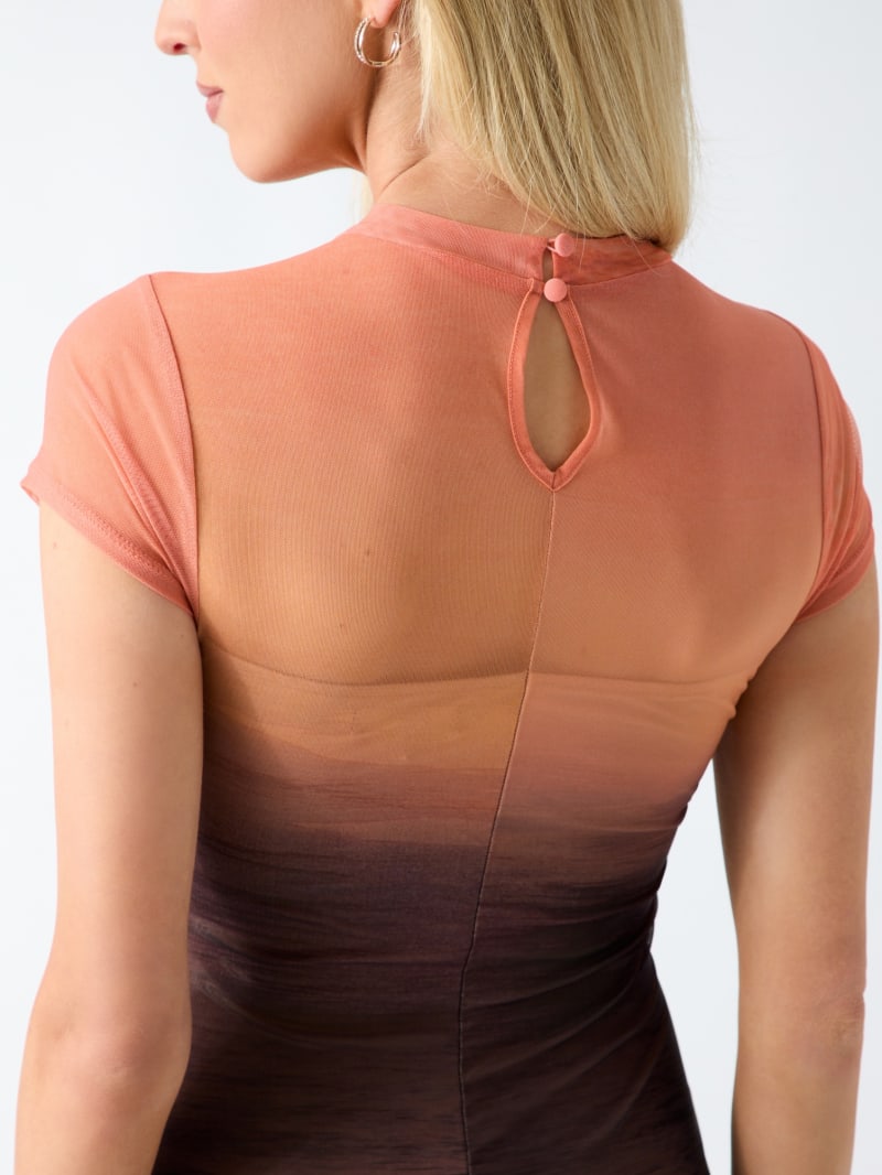 orange dress guess Marciano Bodycon Long Dress