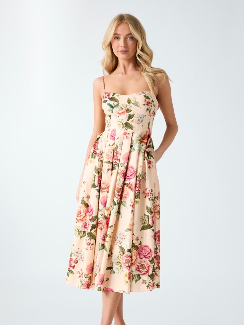 Floral print maxi dress
