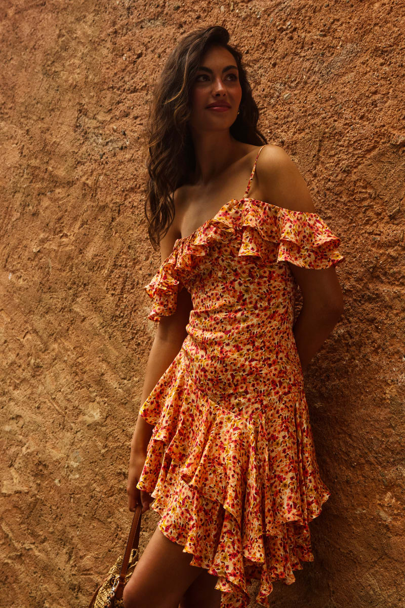 Asymmetrical ruffled dress - thumbnail 2