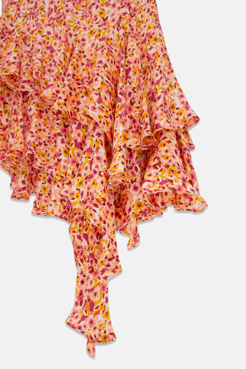 Asymmetrical ruffled dress - thumbnail 4