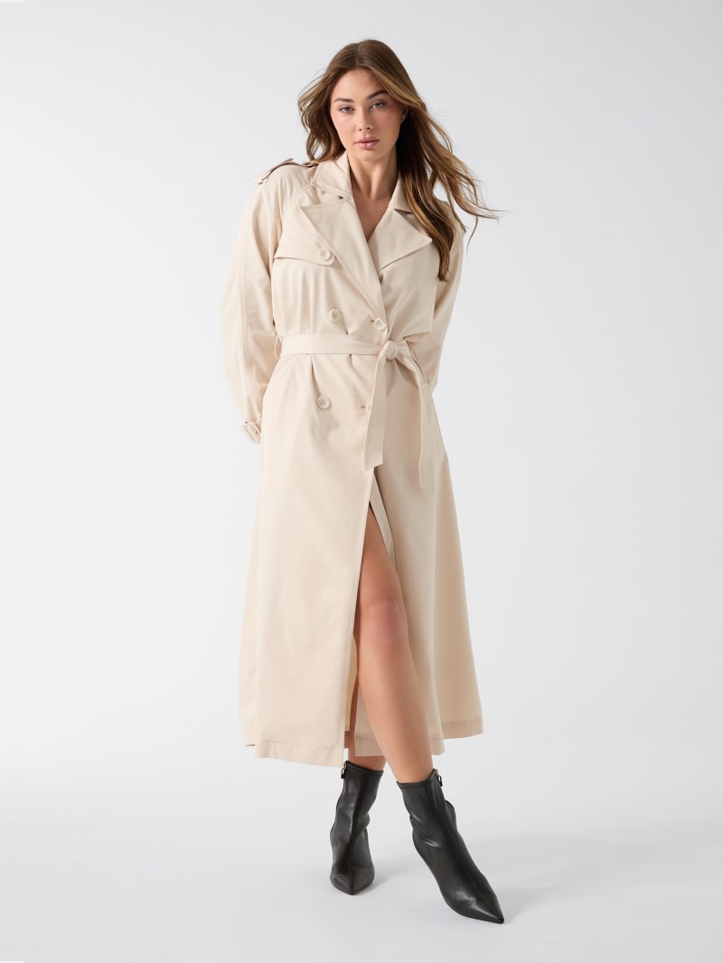 Viscose-blend trench - thumbnail 3