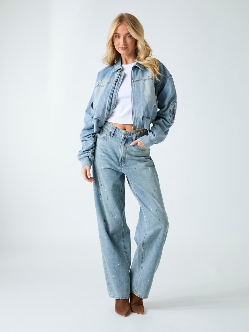 GUESS® Denim bomber jacket Women