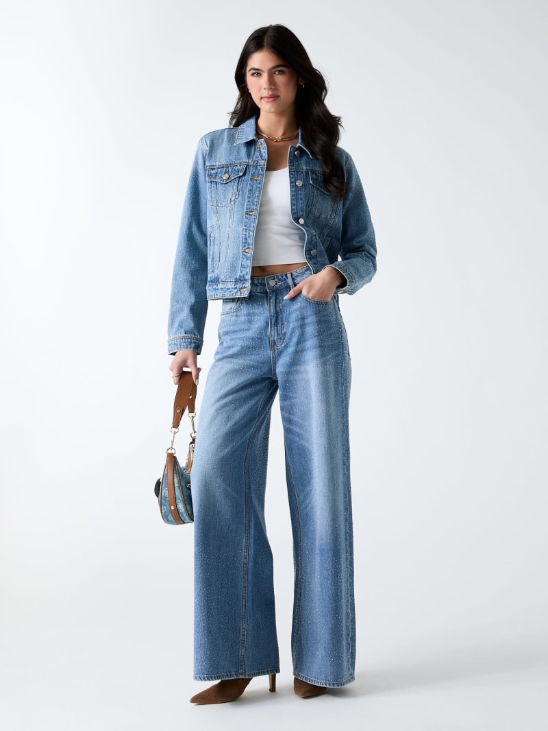 GUESS® Rhinestone Denim Jacket