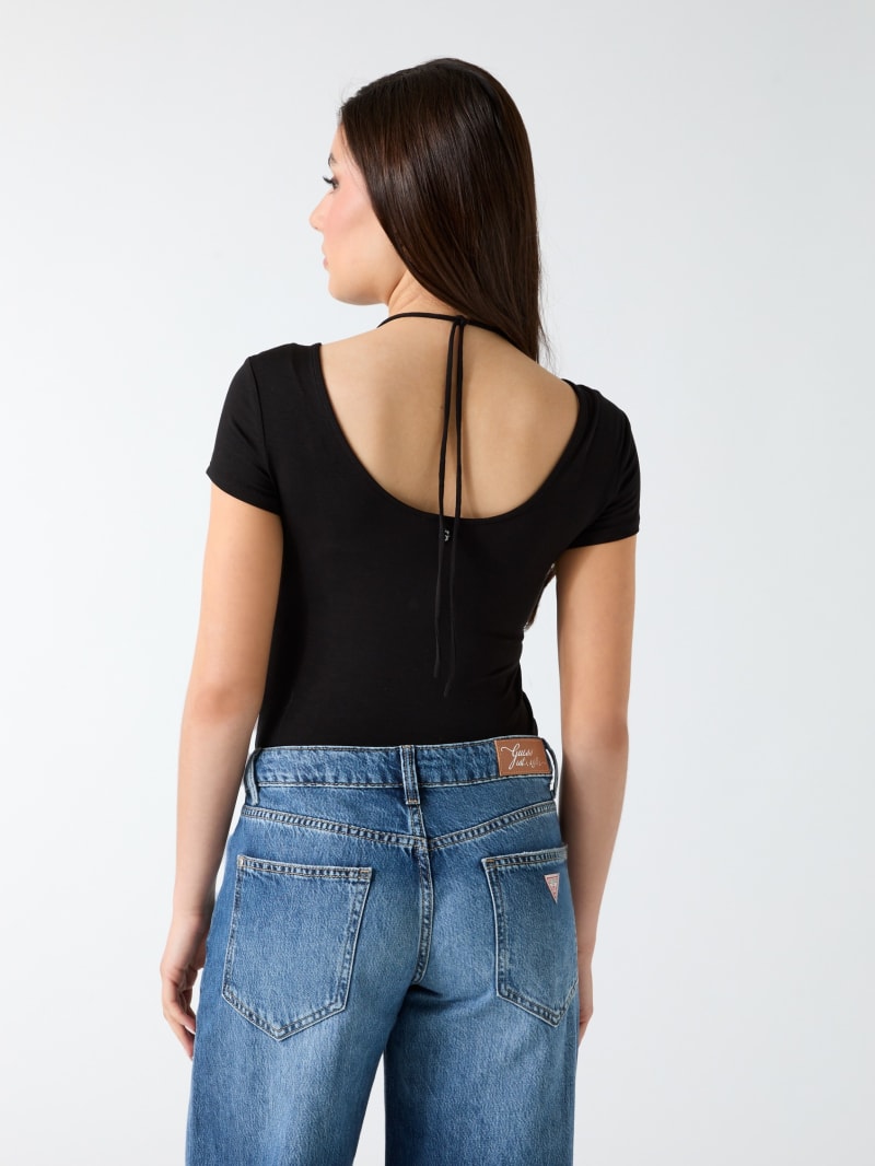 Stretch scoop neck top - thumbnail 4