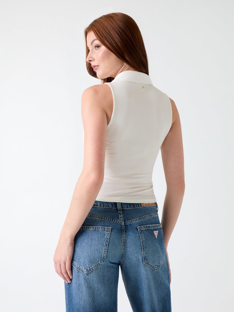 Sleeveless smocked top - thumbnail 8