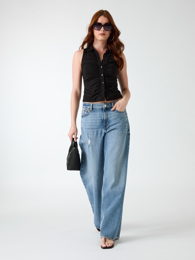 Sleeveless smocked top - thumbnail 2