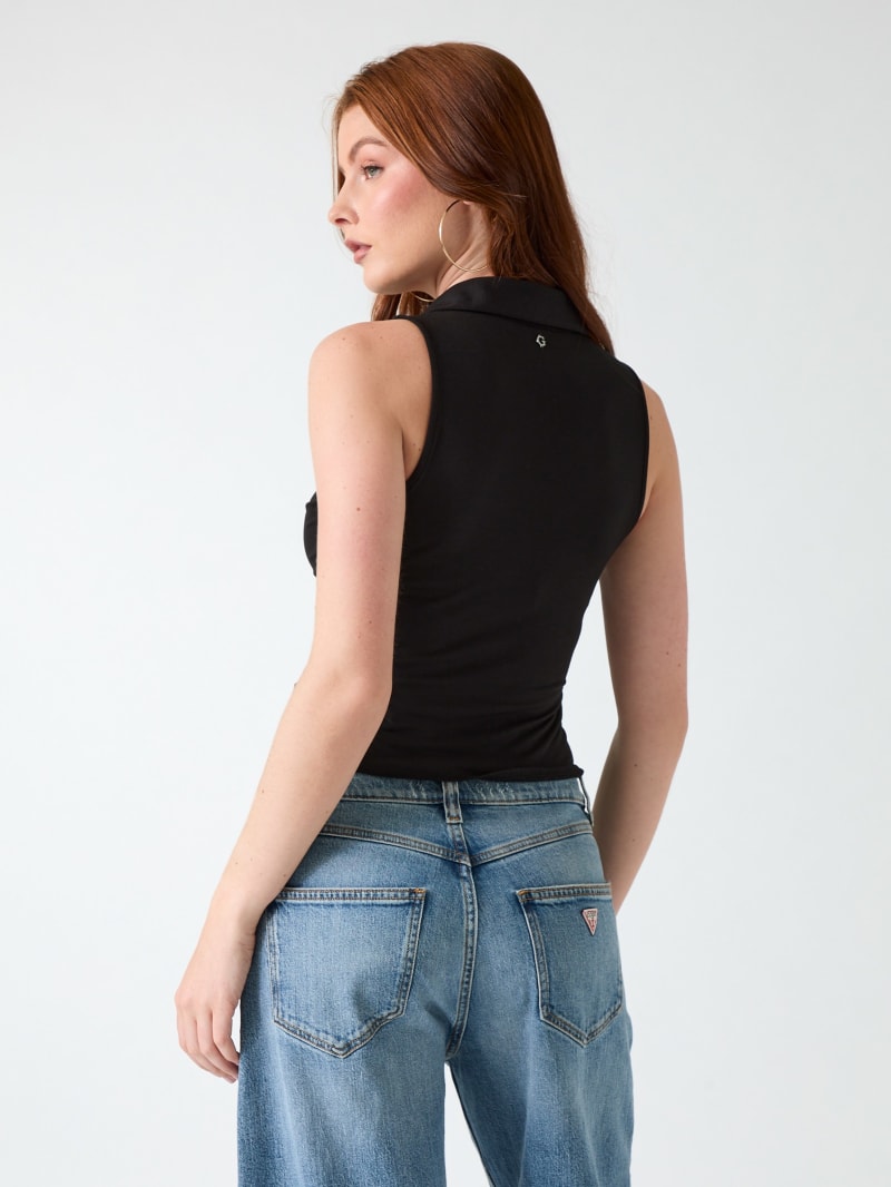 Sleeveless smocked top - thumbnail 4