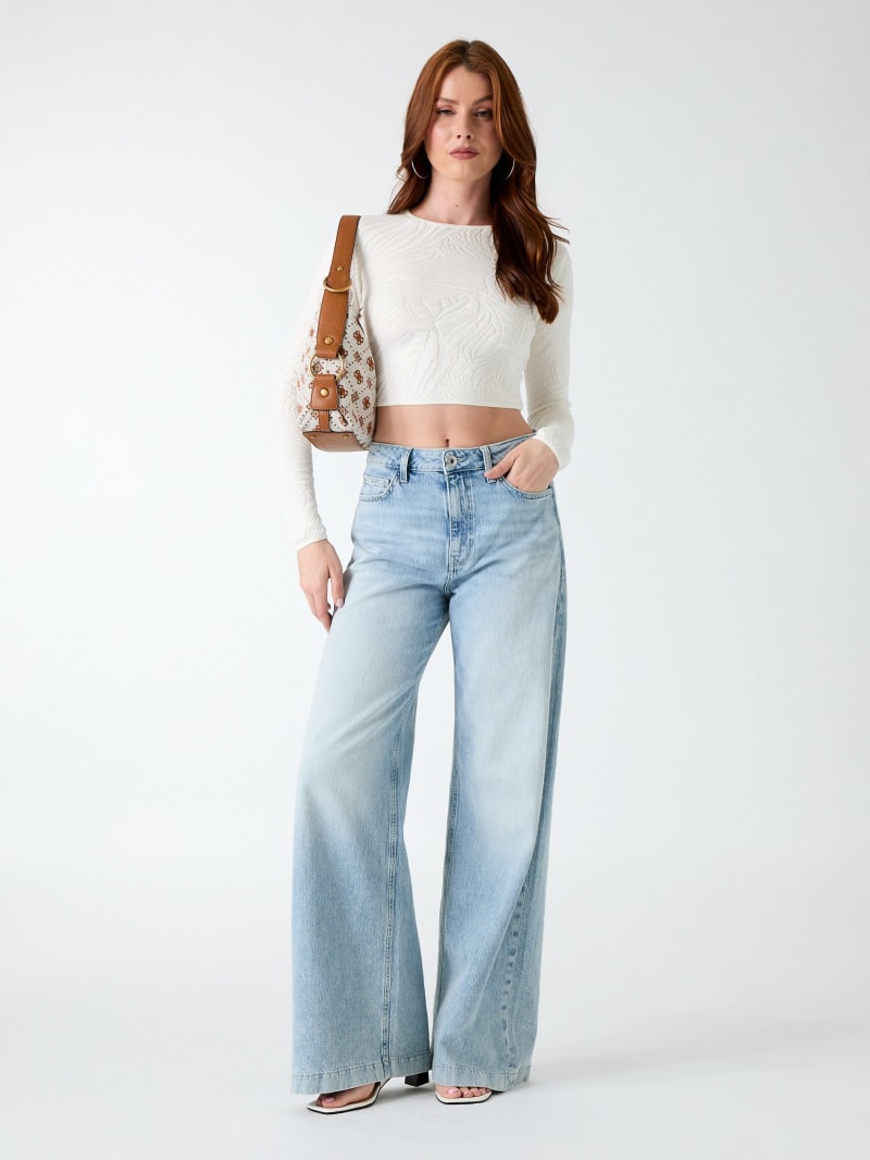GUESS® Jacquard cropped top