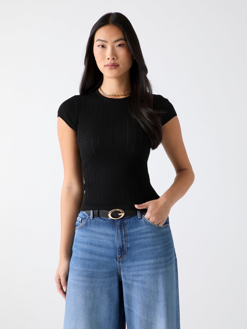 GUESS® Rib knit top