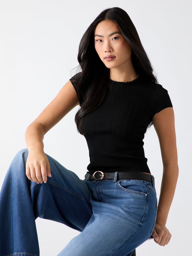 Gajess Irina Rib Knit ガジェス GUESS® Rib knit top Women
