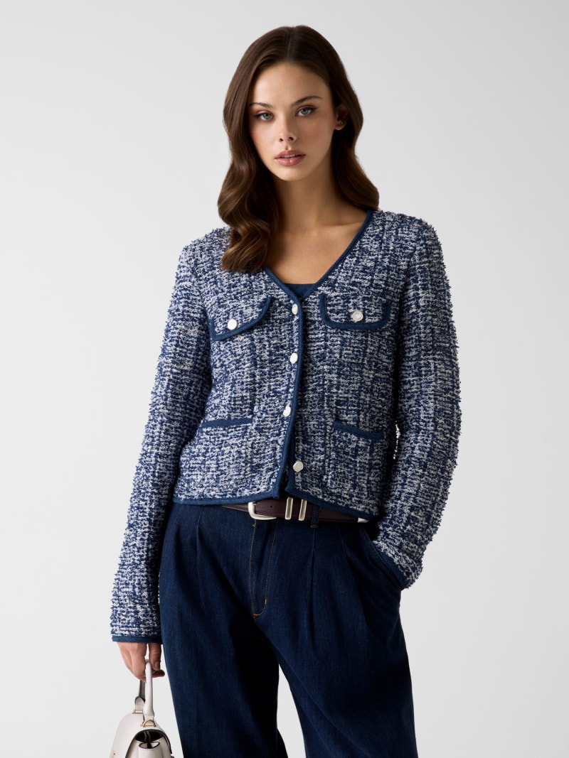 LADIES LS BTTN UP CA