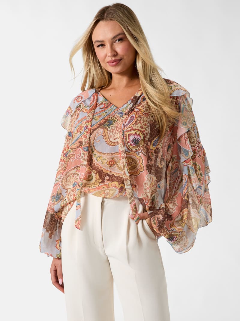 Paisley print blouse