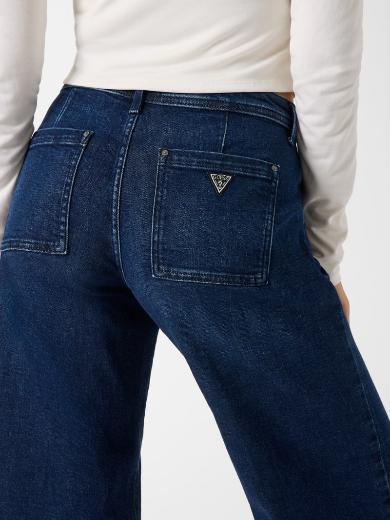 Eco Zoya Cropped Wide-Leg Jeans