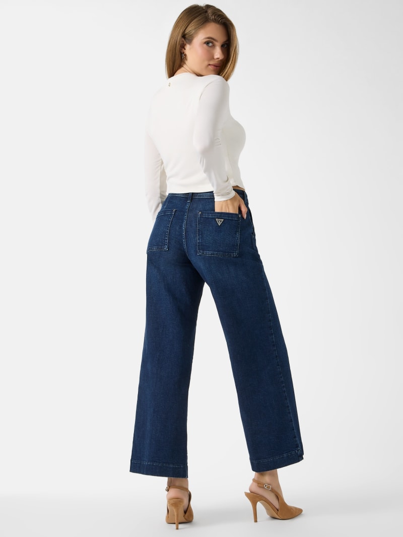 Eco Zoya Cropped Wide-Leg Jeans