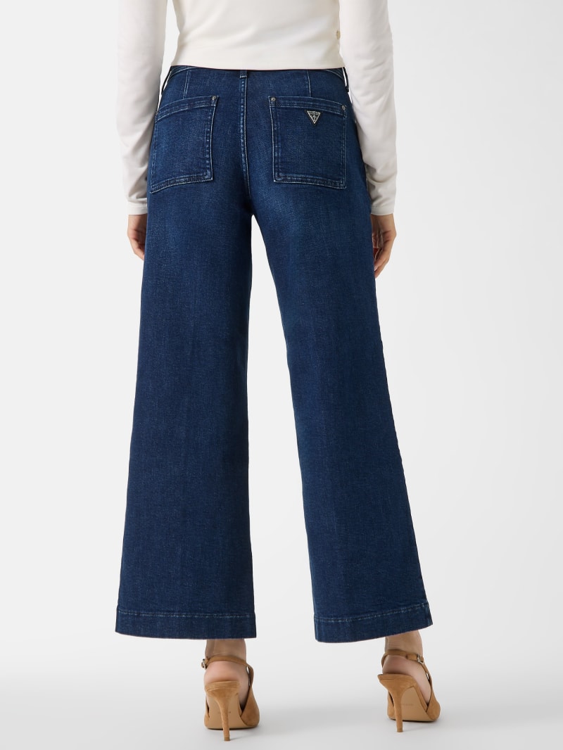 Eco Zoya Cropped Wide-Leg Jeans