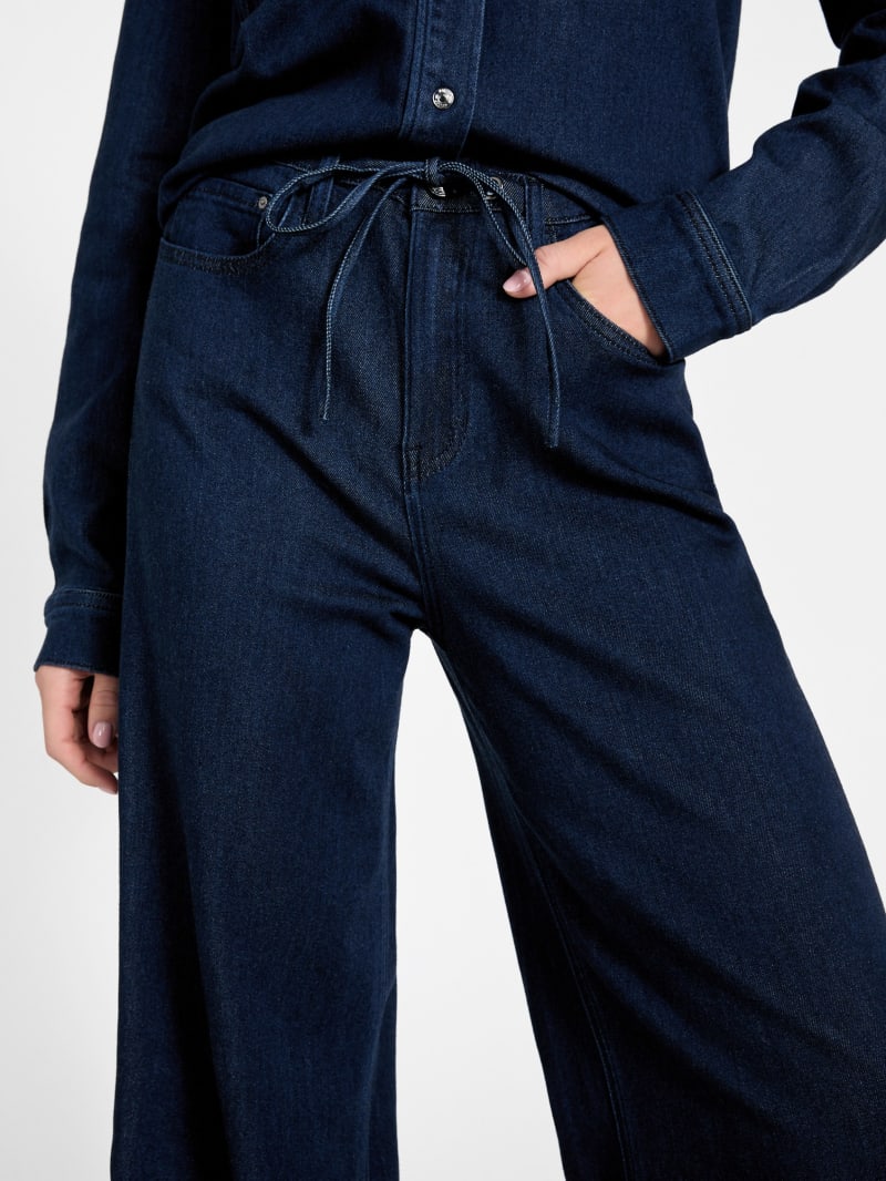 Wide-leg lyocell jeans - thumbnail 3