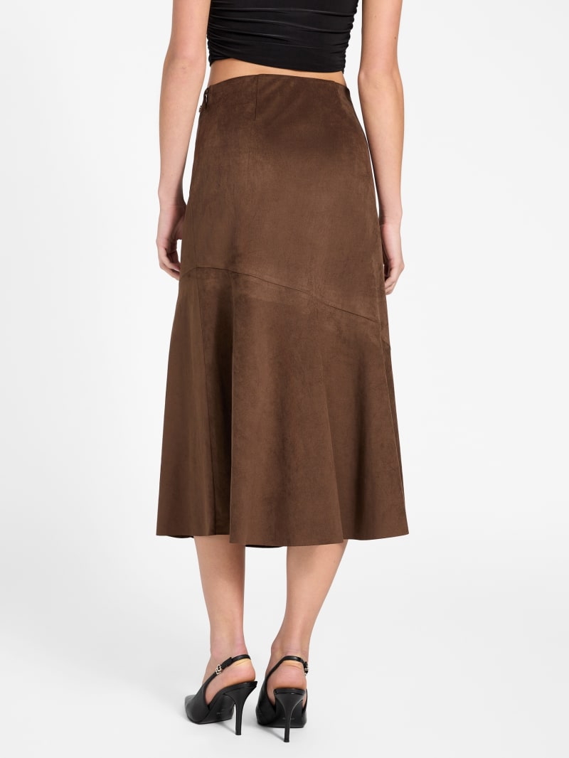 Suede long skirt - thumbnail 9