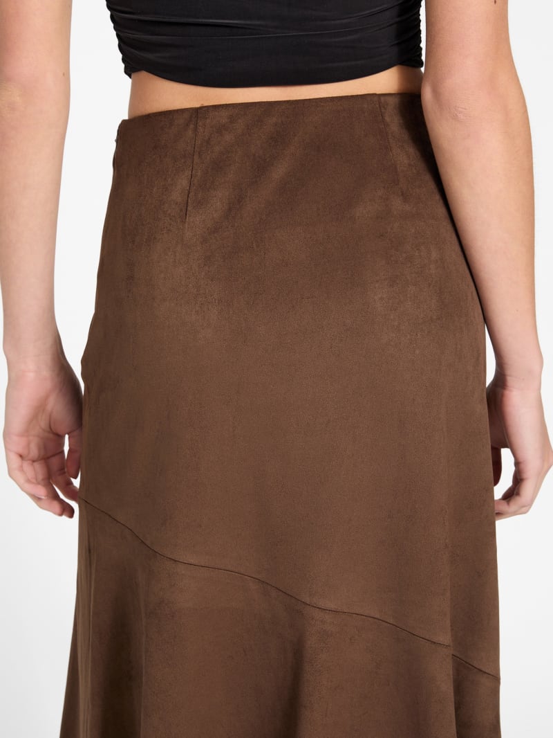 Suede long skirt - thumbnail 10
