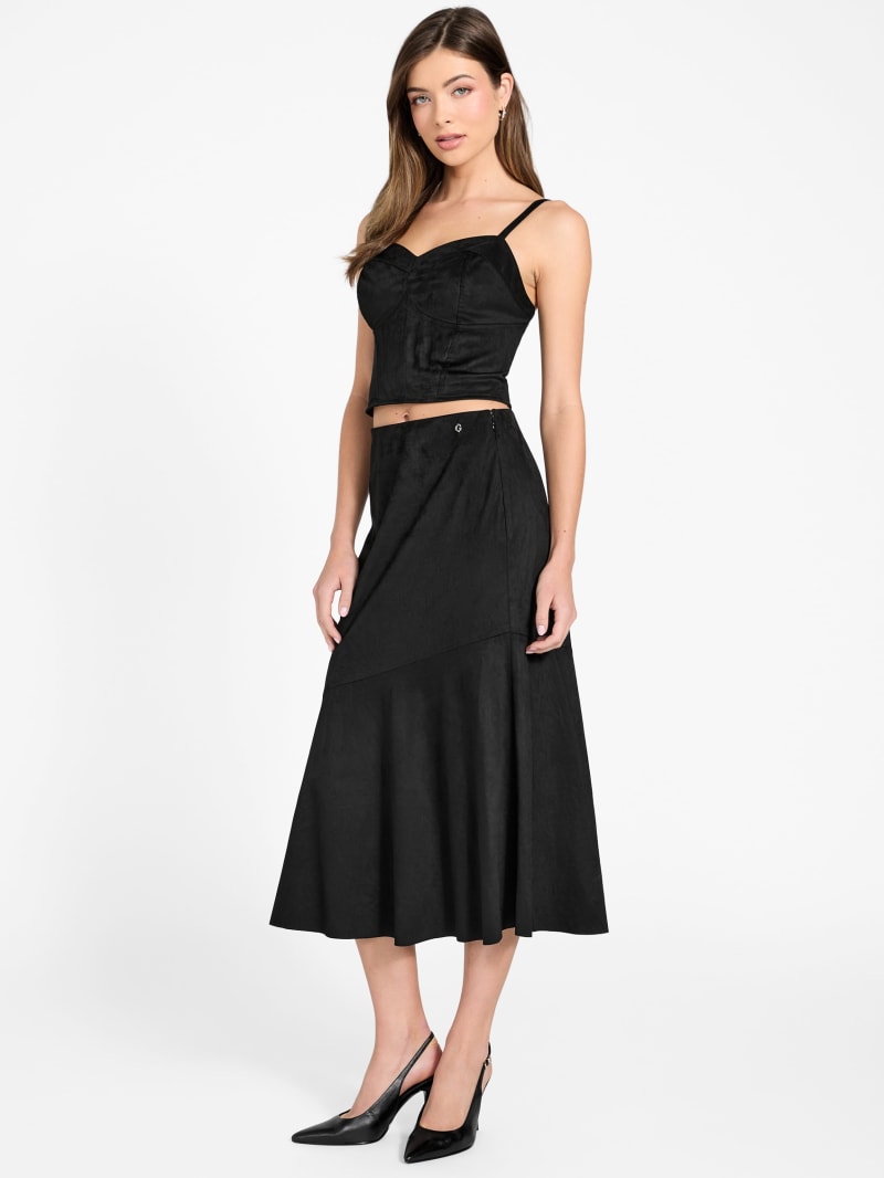 Suede long skirt - thumbnail 2