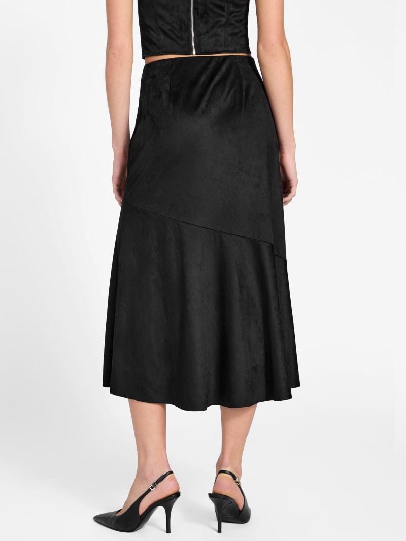 Suede long skirt - thumbnail 4