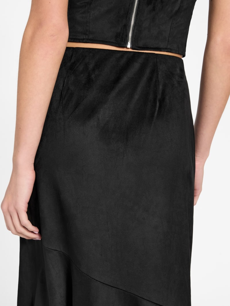 Suede long skirt - thumbnail 5