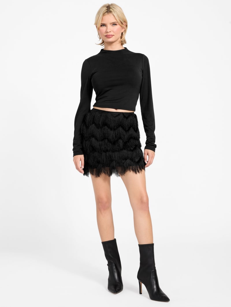 Alyna Fringe Mini Skirt