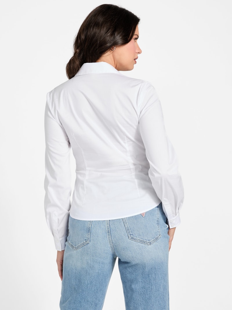 Emily Shirred Poplin Top